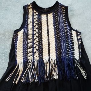 Sea New York Braid & Silk Combo Dress